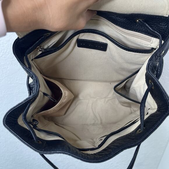 Levenger Canvas Backpack with leather straps and flap, office, work, school main image 10